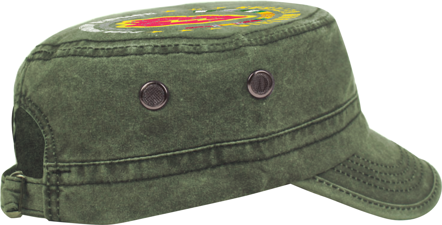 Vietnam Veteran Military Cap - 25th Infantry Division | Adjustable Washed Cotton Hat | Unique Design (U.S. Patent Pending)