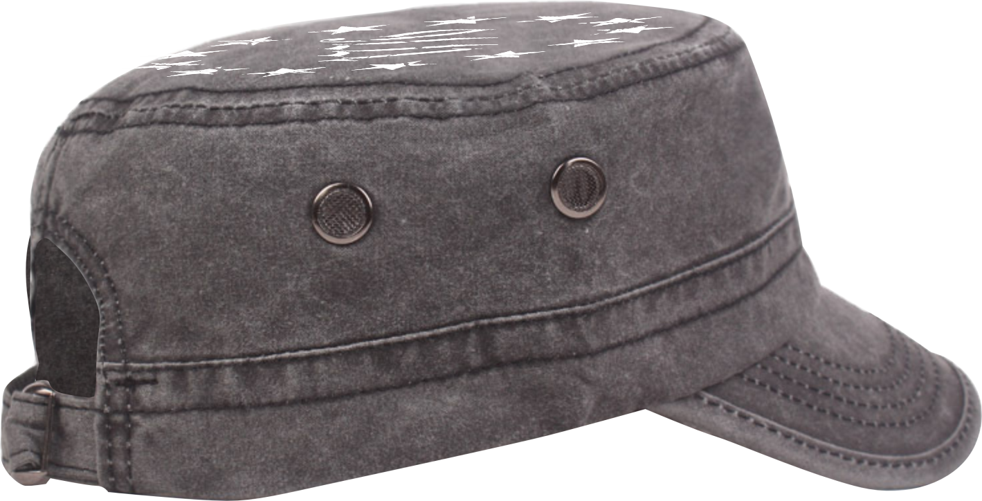 1776 Military Cap – “We The People” | Adjustable Washed Cotton Hat | Unique Design (U.S. Patent Pending)