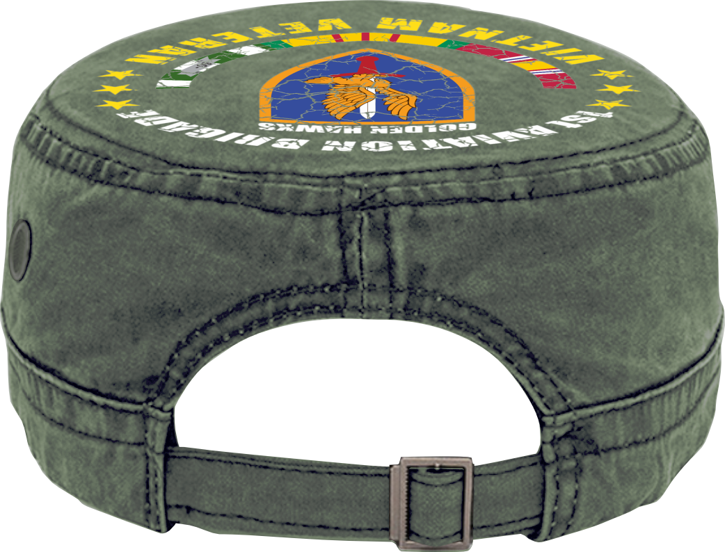 Vietnam Veteran Military Cap - 1st Aviation Brigade | Adjustable Washed Cotton Hat | Unique Design (U.S. Patent Pending)