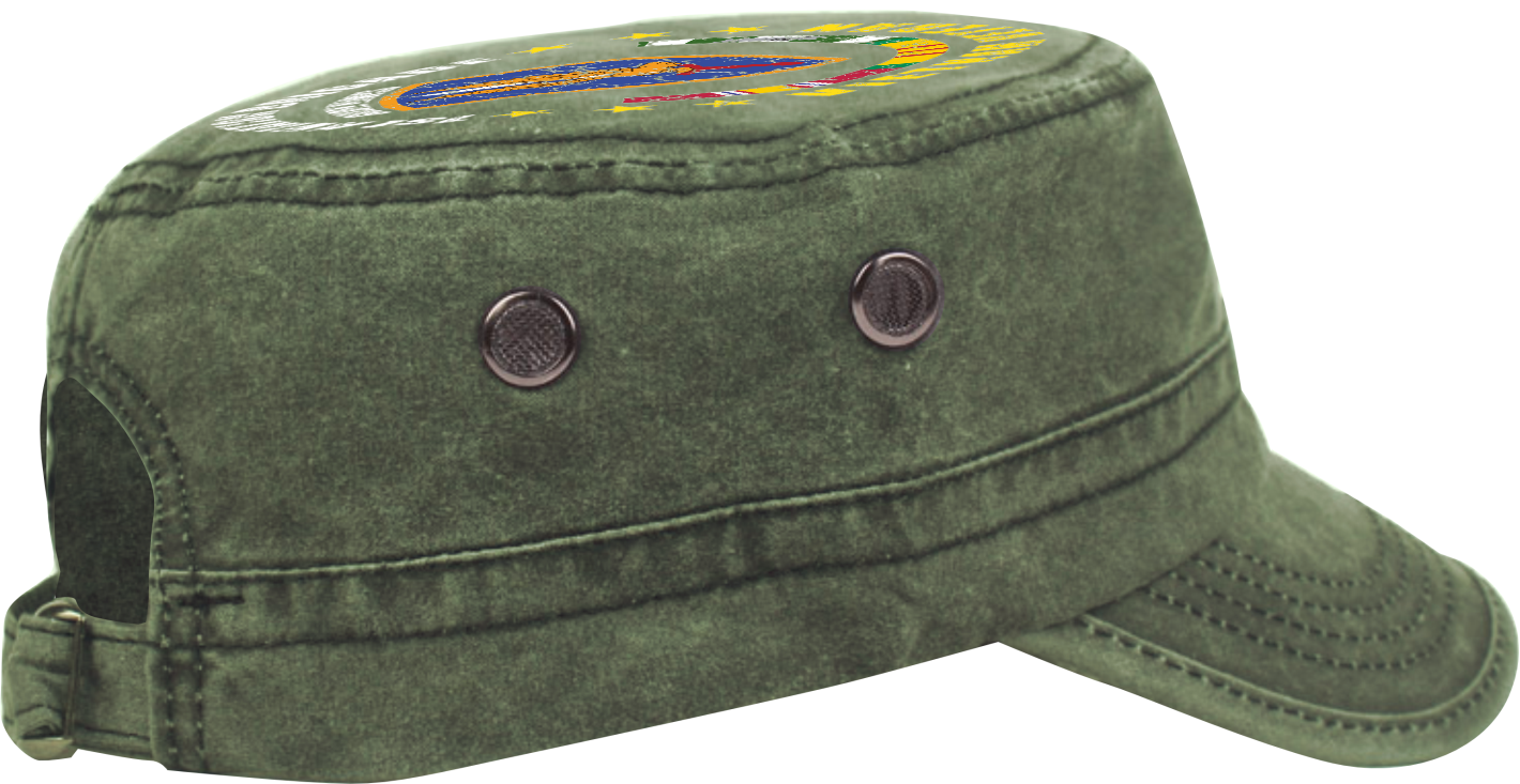 Vietnam Veteran Military Cap - 1st Aviation Brigade | Adjustable Washed Cotton Hat | Unique Design (U.S. Patent Pending)