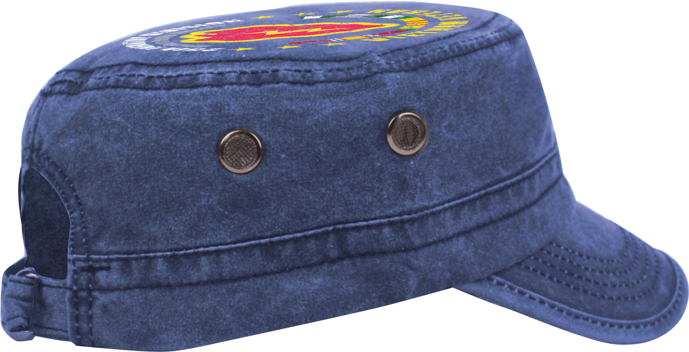 Vietnam Veteran Military Cap - 25th Infantry Division | Adjustable Washed Cotton Hat | Unique Design (U.S. Patent Pending)