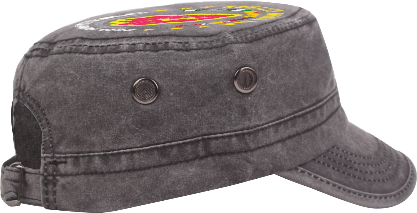 Vietnam Veteran Military Cap - 25th Infantry Division | Adjustable Washed Cotton Hat | Unique Design (U.S. Patent Pending)