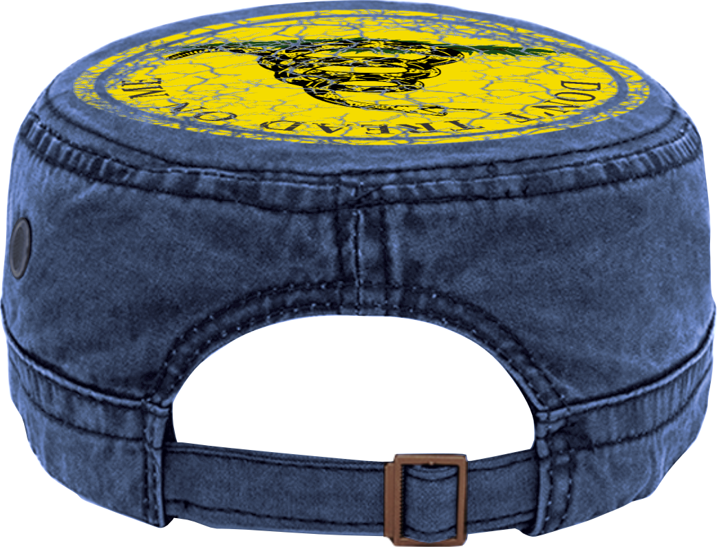 Don't Tread on Me. Gadsden Flag. Patriotic Military Cap. Adjustable Washed Cotton Hat