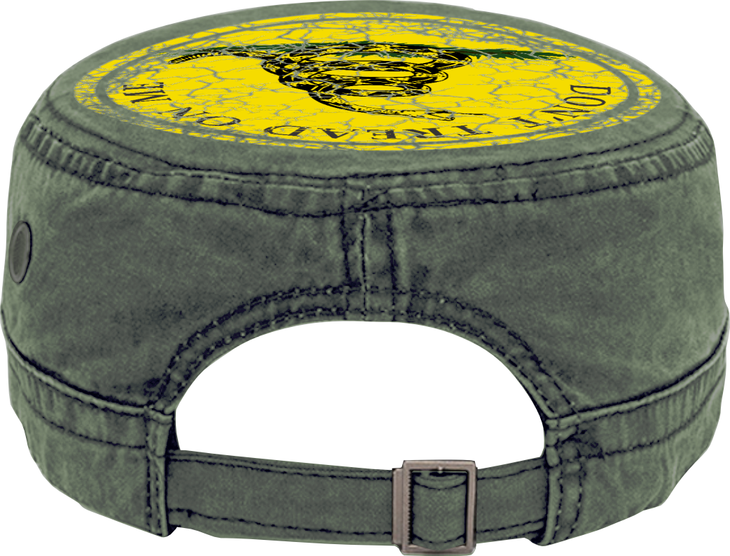 Don't Tread on Me. Gadsden Flag. Patriotic Military Cap. Adjustable Washed Cotton Hat