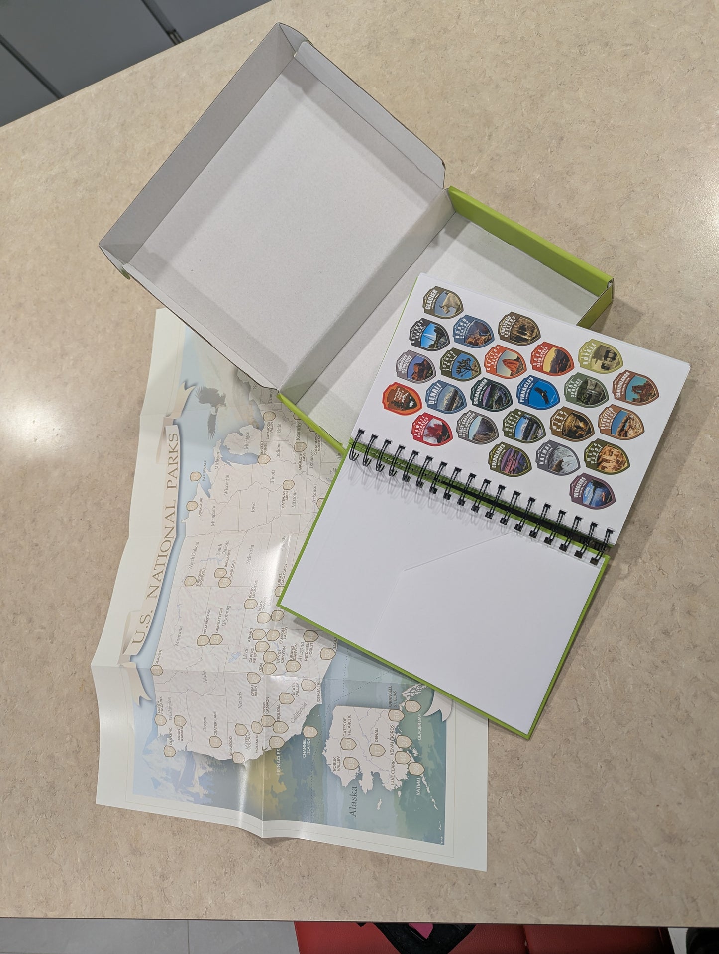 The COLOR Book 2026 with sticker National Parks