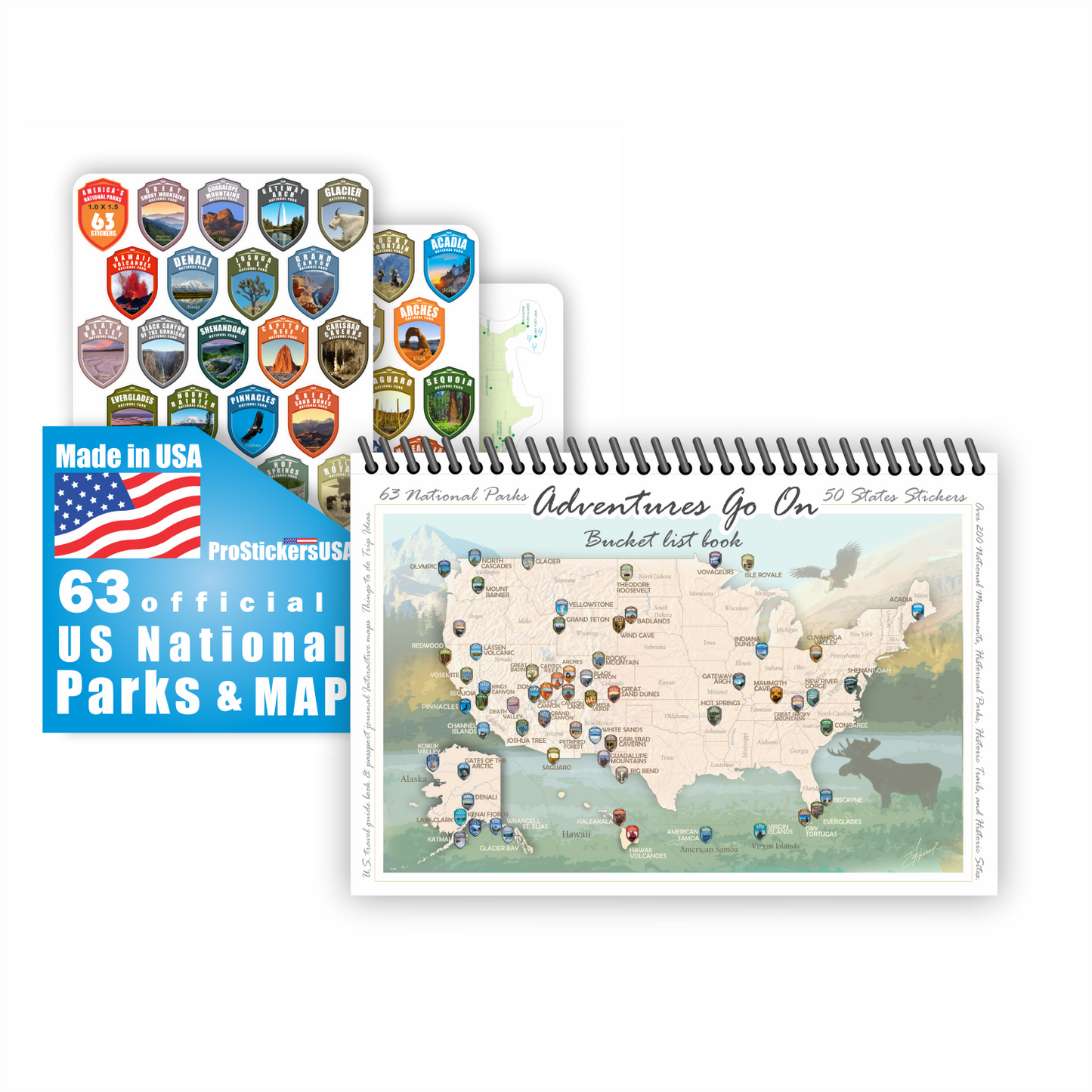 The COLOR Book 2026 with sticker National Parks
