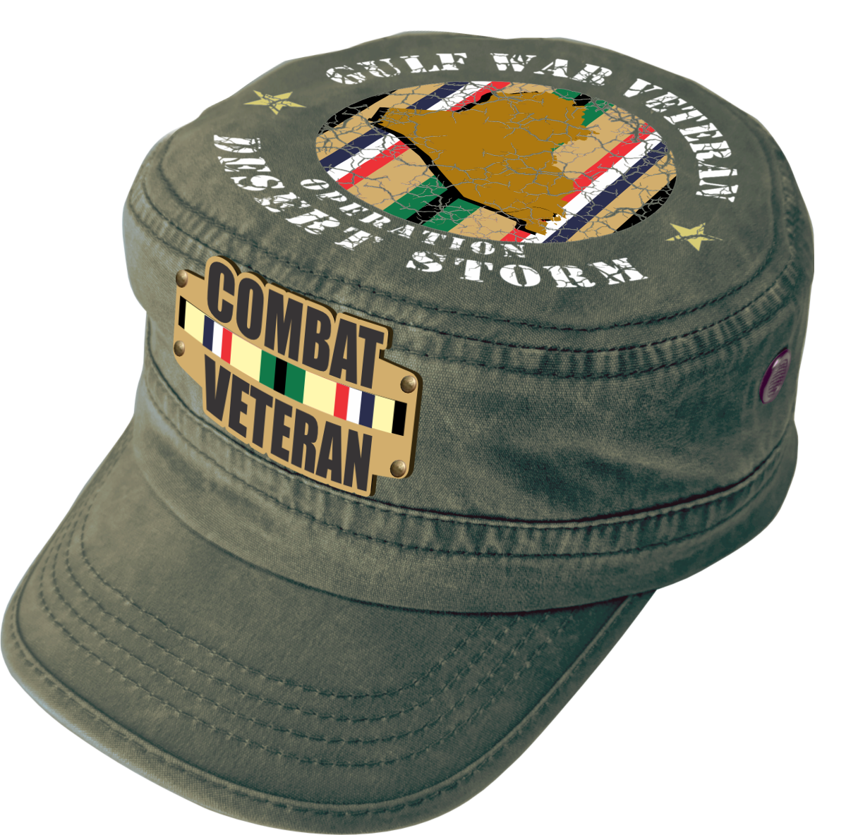 Combat Veteran Hat – Desert Storm Military Cap