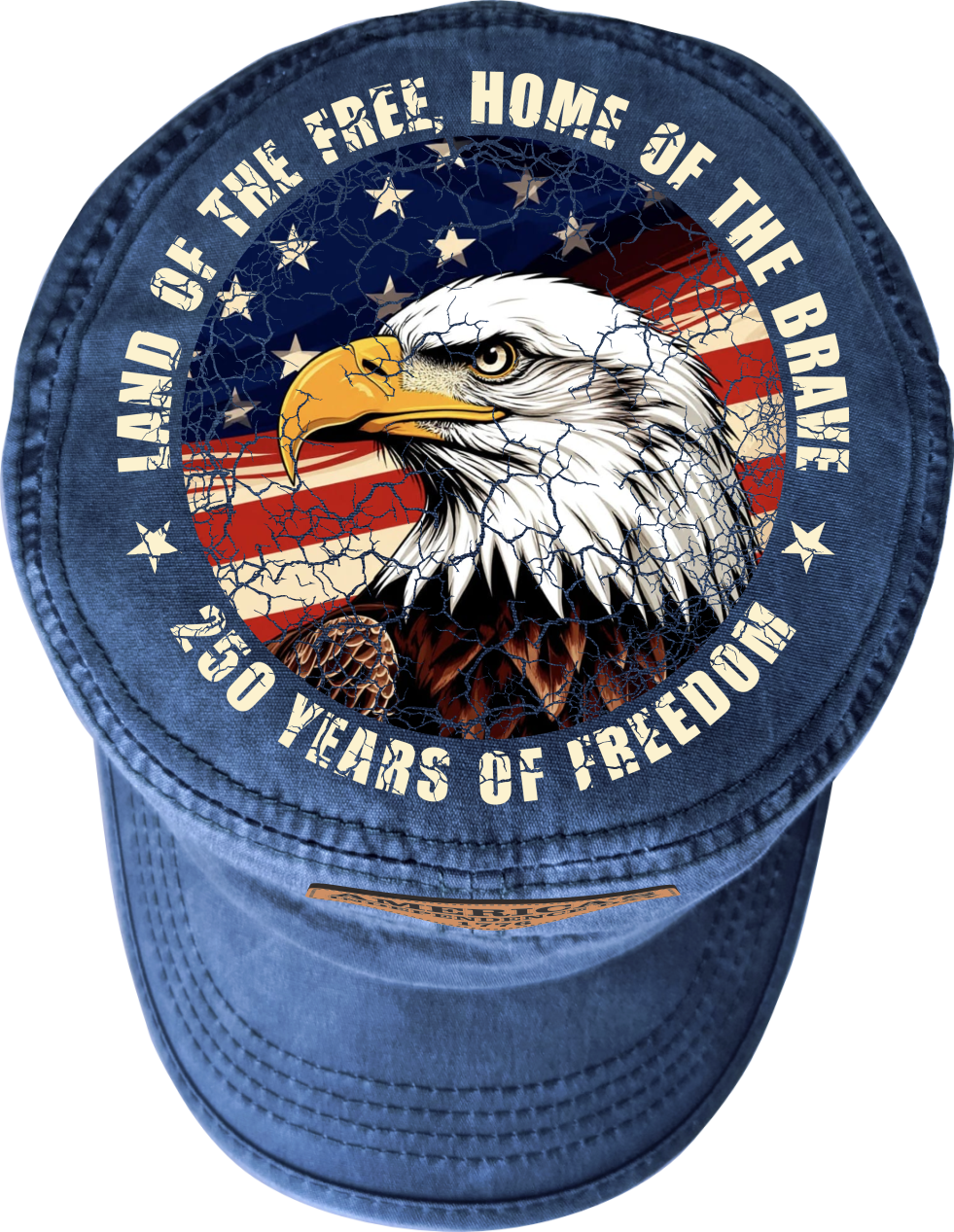 America 250 – Limited Edition Patriotic Hat | Eagle, Flag & Laser Engraved Independence Patch