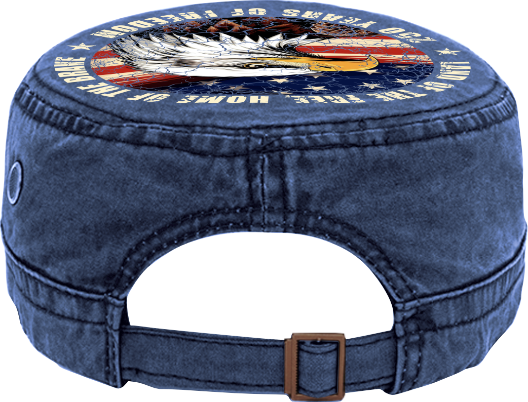 America 250 – Limited Edition Patriotic Hat | Eagle, Flag & Laser Engraved Independence Patch