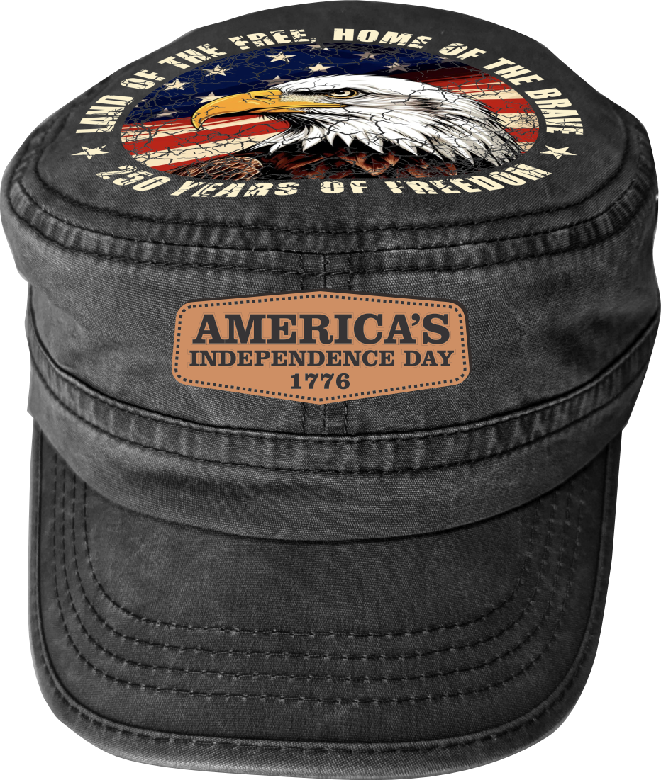 America 250 – Limited Edition Patriotic Hat | Eagle, Flag & Laser Engraved Independence Patch