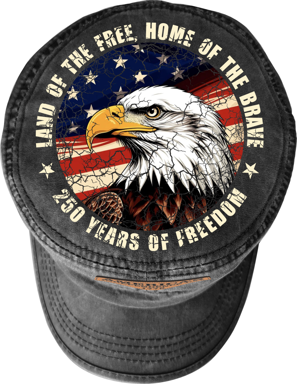 America 250 – Limited Edition Patriotic Hat | Eagle, Flag & Laser Engraved Independence Patch