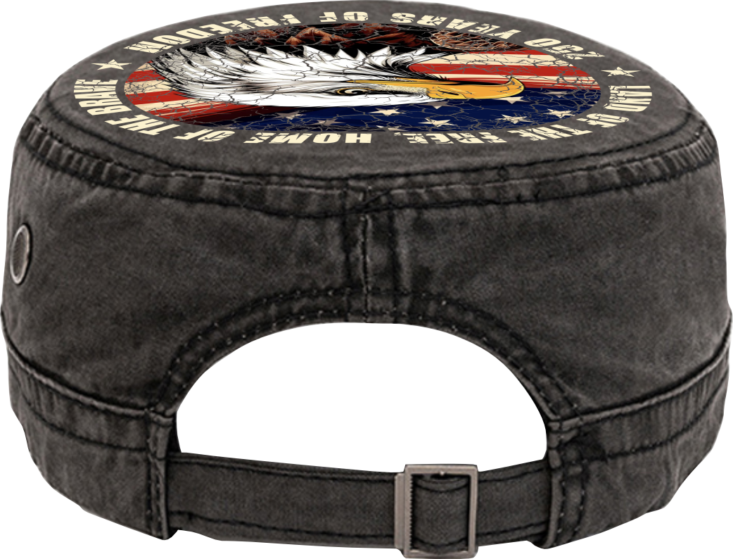America 250 – Limited Edition Patriotic Hat | Eagle, Flag & Laser Engraved Independence Patch