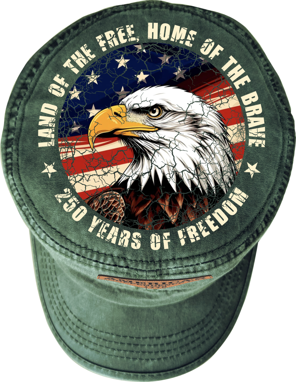 America 250 – Limited Edition Patriotic Hat | Eagle, Flag & Laser Engraved Independence Patch