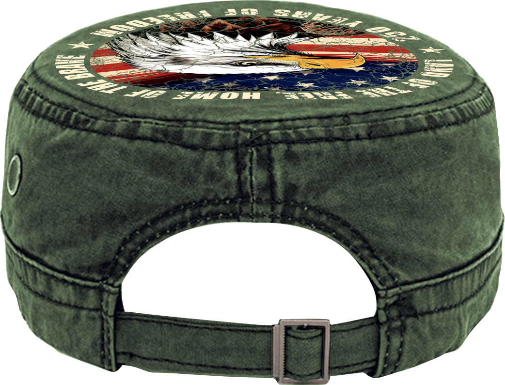 America 250 – Limited Edition Patriotic Hat | Eagle, Flag & Laser Engraved Independence Patch